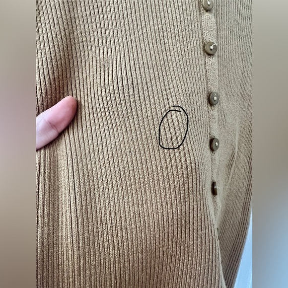 Anthropologie Maeve Ribbed Slim Cardigan(Size S) - Picture 10 of 17